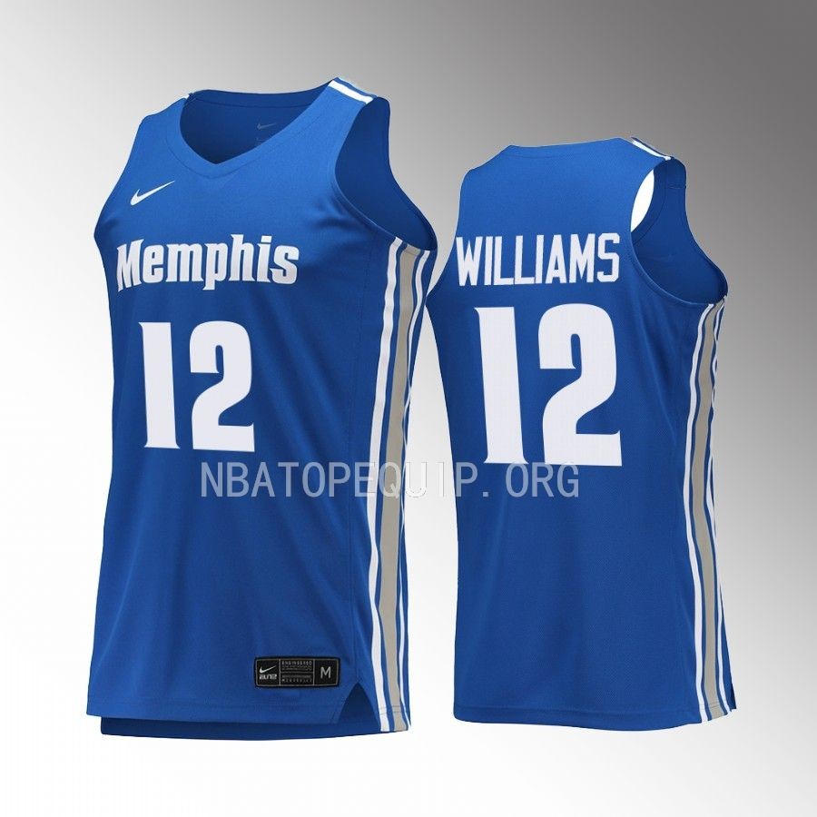 Memphis Tigers DeAndre Williams Jersey College  Royal  Uniform