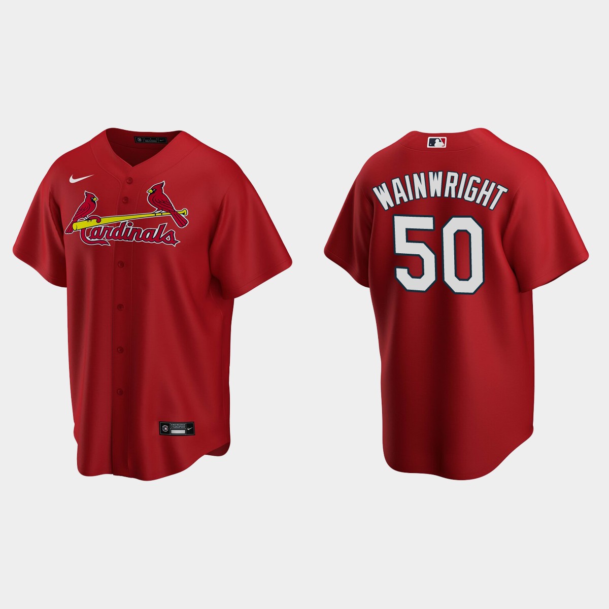 Men's Adam Wainwright #50 St. Louis Cardinals Alternate Jersey - Red