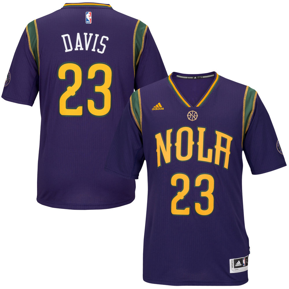 Men's Anthony Davis New Orleans Purple adidas Pride Swingman Jersey