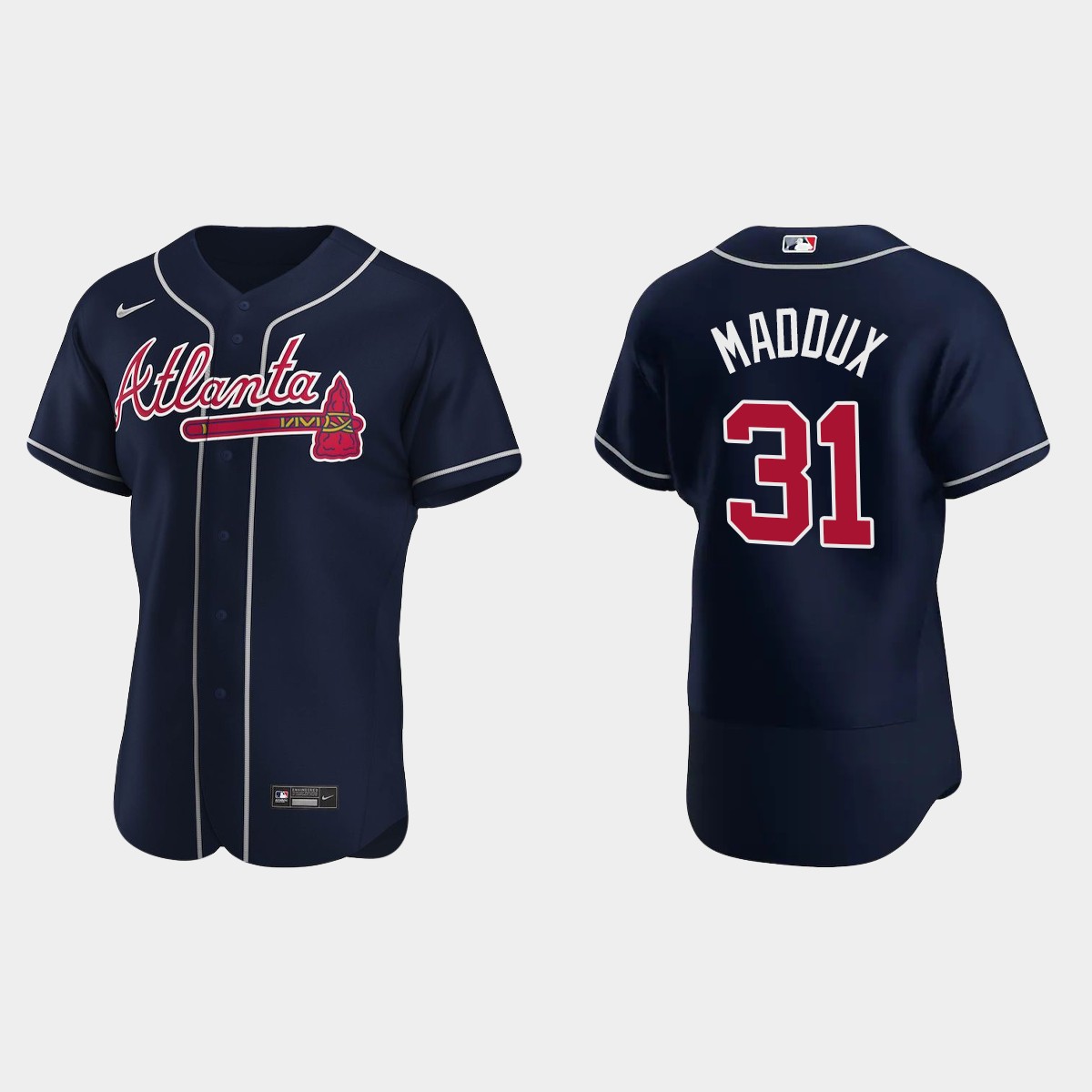 Men's Atlanta Braves Greg Maddux 2020 Alternate Jersey - Navy