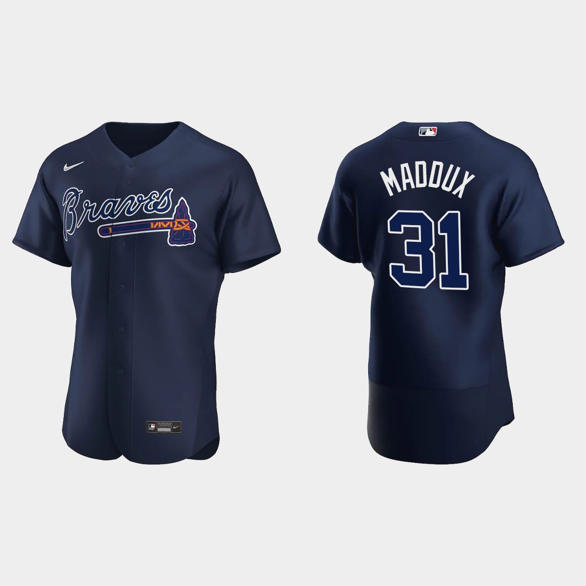 Men's Atlanta Braves Greg Maddux 2020 Alternate Player Jersey - Navy