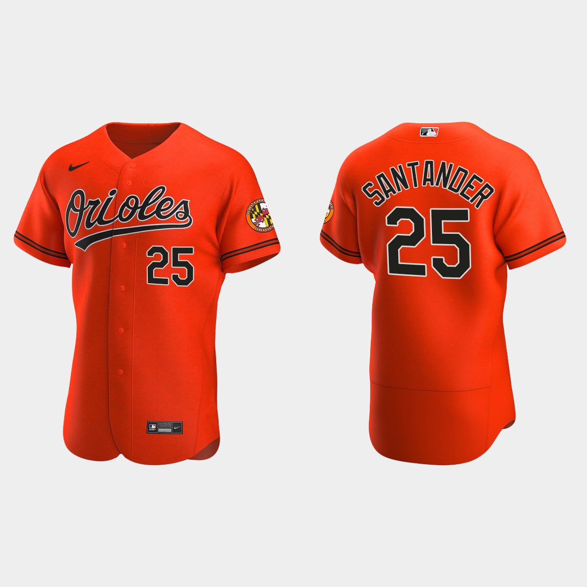 Men's Baltimore Orioles Anthony Santander 2020 Alternate Jersey - Orange
