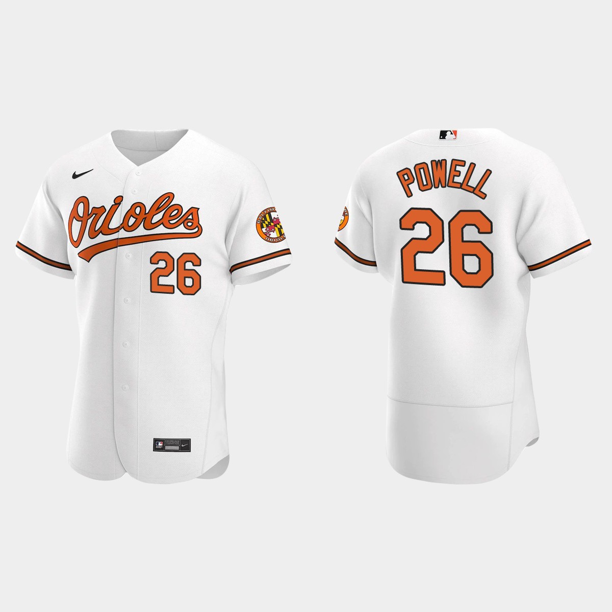 Men's Baltimore Orioles Boog Powell White Retired Player Jersey