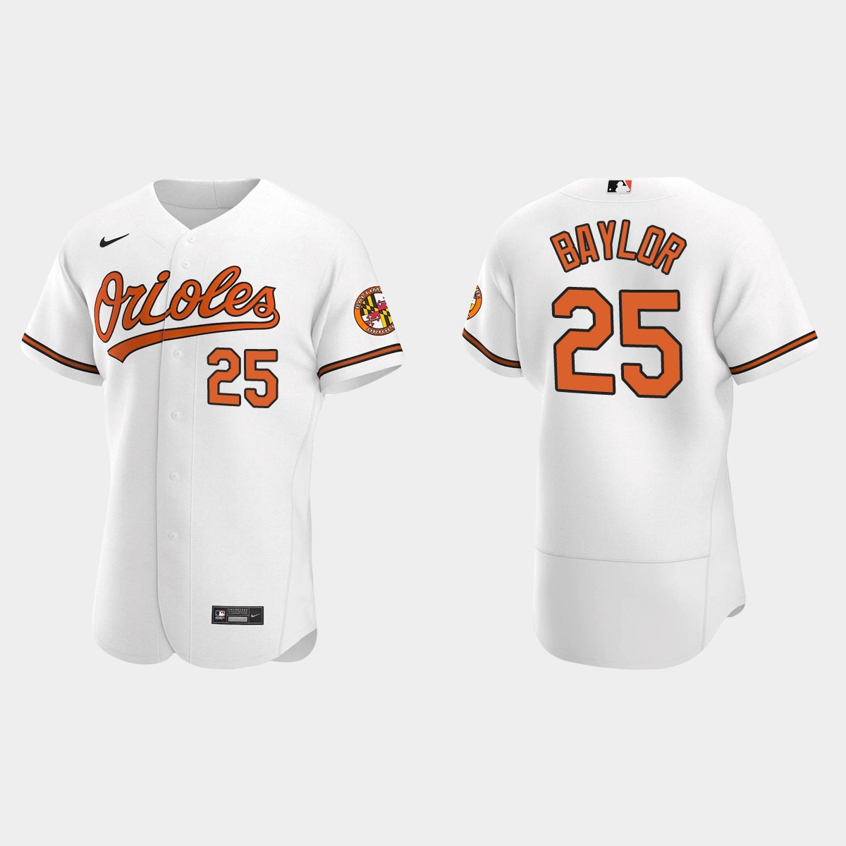 Men's Baltimore Orioles Don Baylor White Retired Player Jersey
