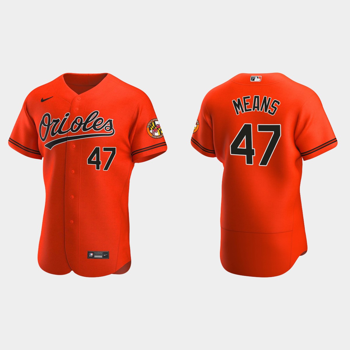 Men's Baltimore Orioles John Means 2020 Alternate Jersey - Orange