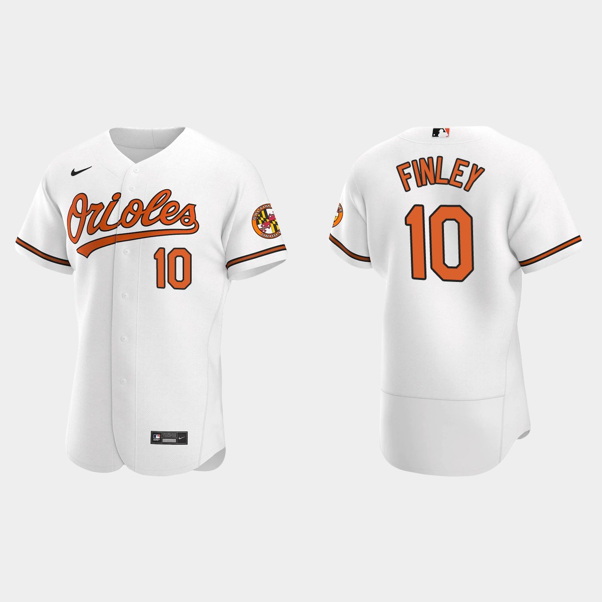 Men's Baltimore Orioles Steve Finley White Retired Player Jersey
