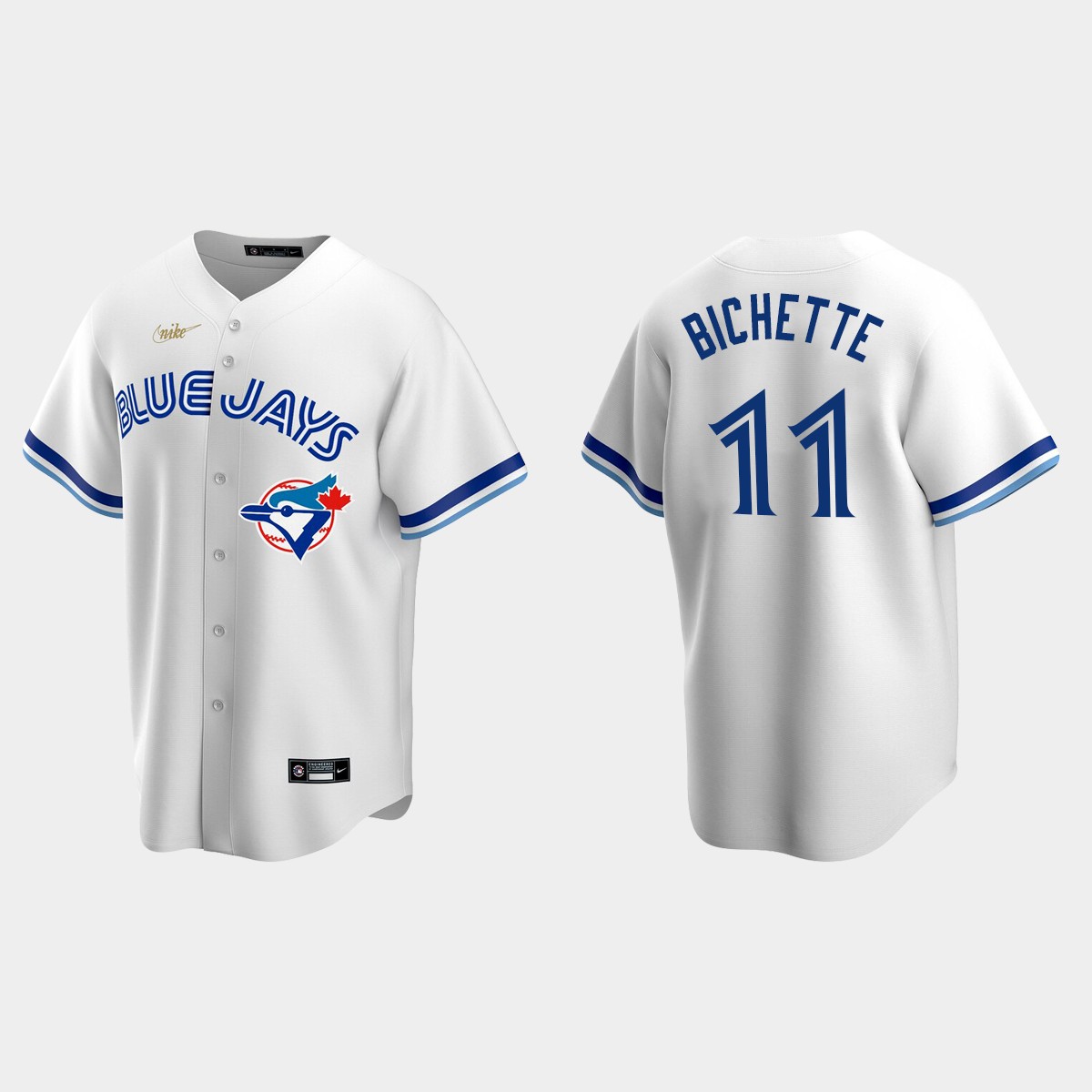 Men's Bo Bichette #11 Toronto Blue Jays Cooperstown Collection Home Jersey - White
