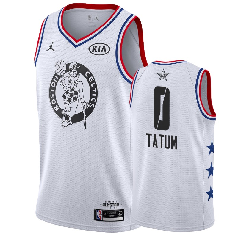 Men's Boston Celtics #0 Jayson Tatum 2019 All-Star Jersey - White