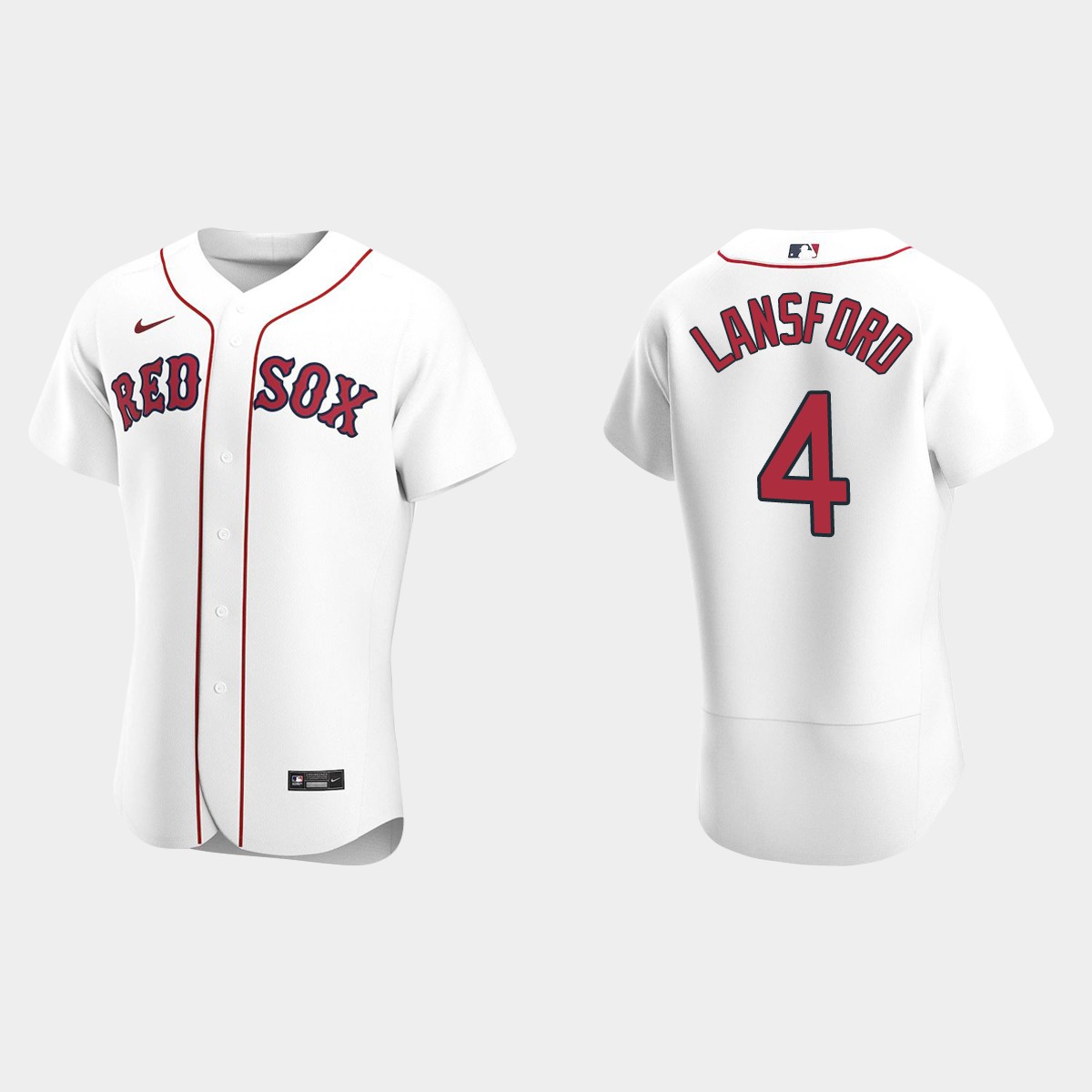 Men's Boston Red Sox Carney Lansford White Retired Player Jersey