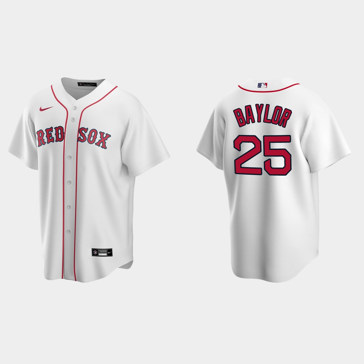 Men's Boston Red Sox Don Baylor White Retired Player Jersey