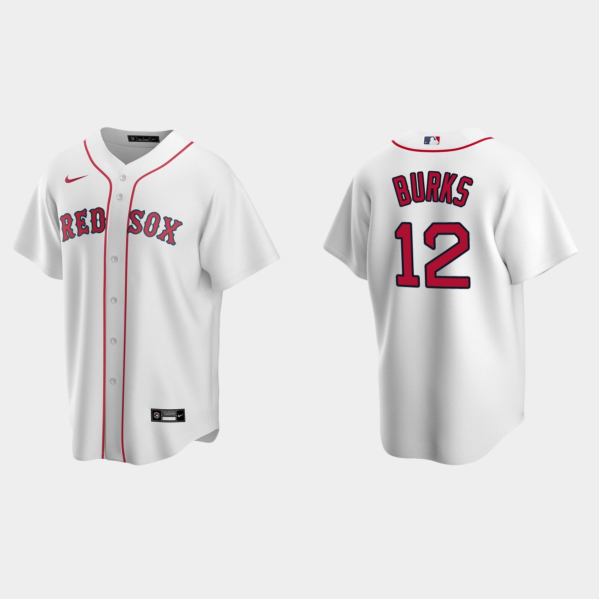 Men's Boston Red Sox Ellis Burks White Retired Player Jersey
