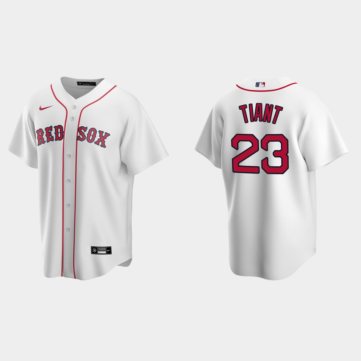 Men's Boston Red Sox Luis Tiant White Retired Player Jersey