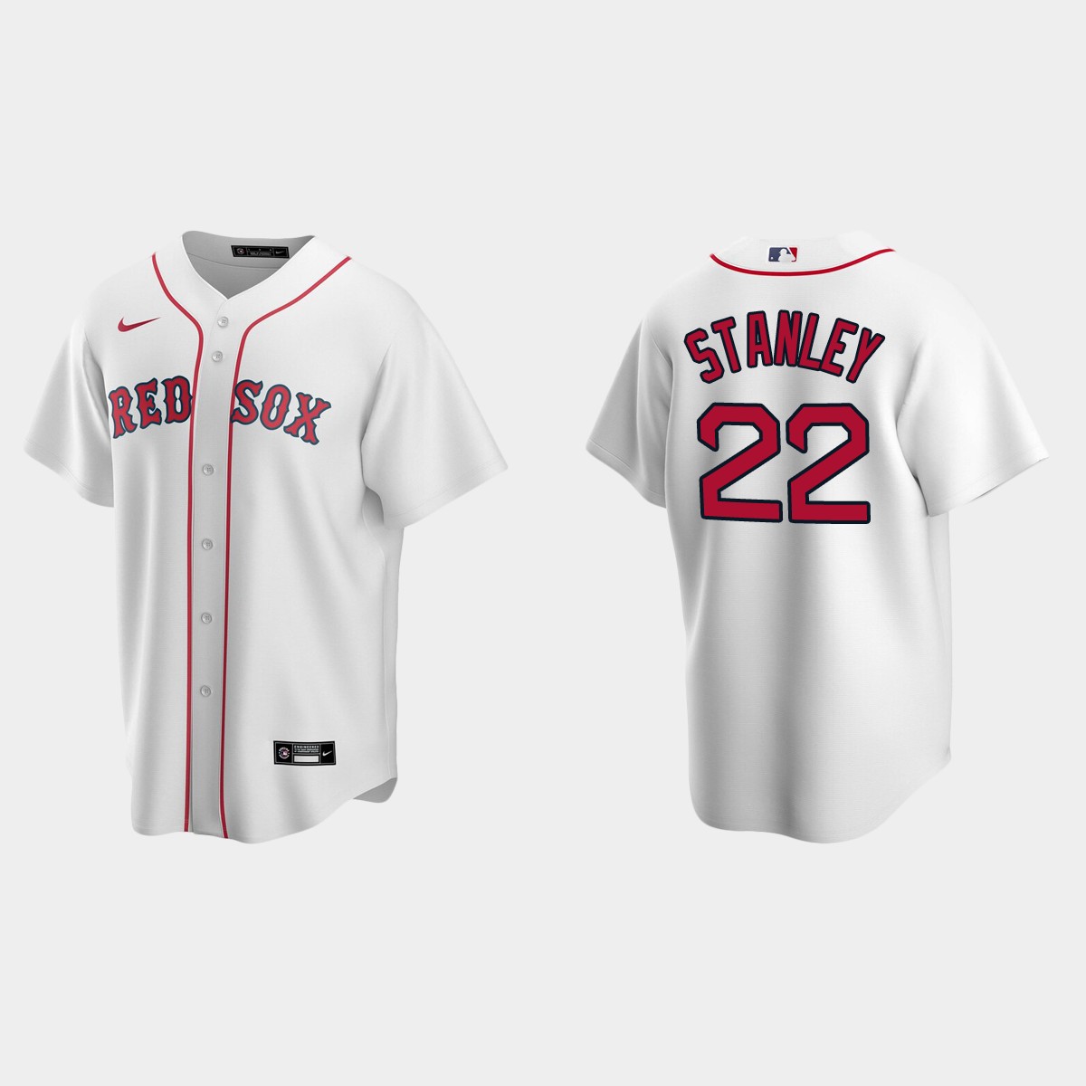 Men's Boston Red Sox Mike Stanley White Retired Player Jersey