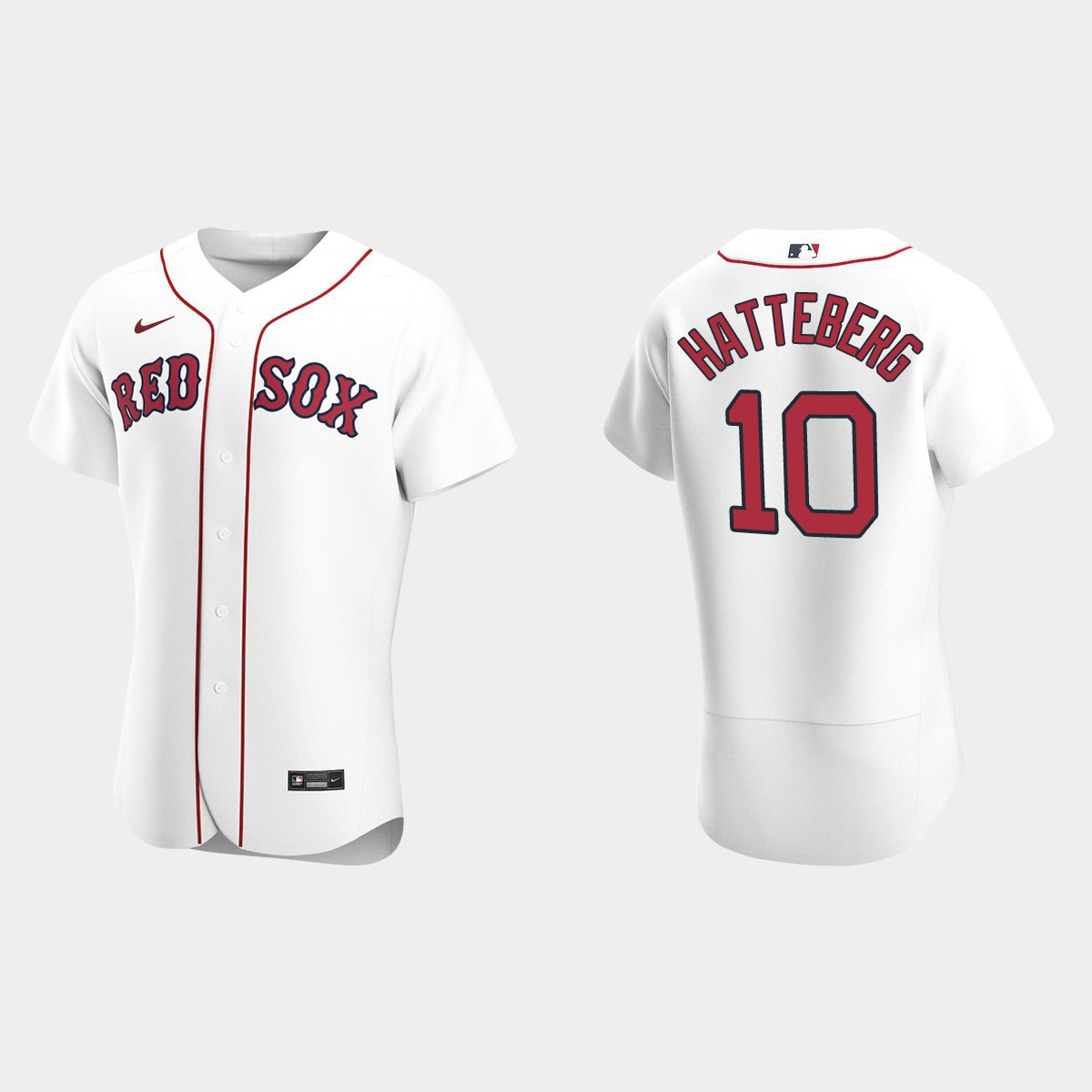 Men's Boston Red Sox Scott Hatteberg White Retired Player Jersey