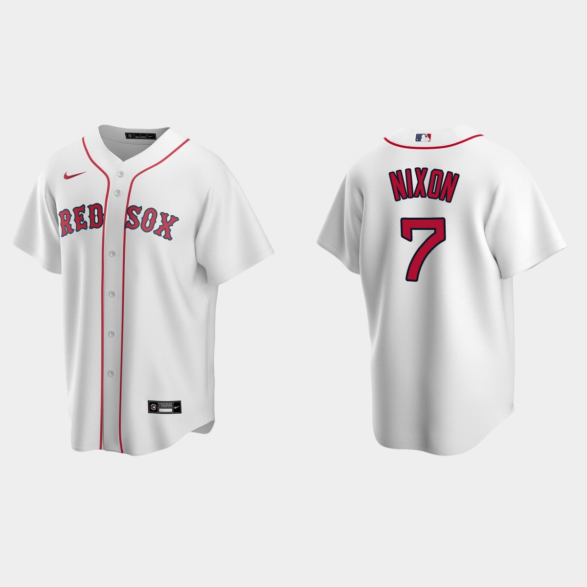 Men's Boston Red Sox Trot Nixon White Retired Player Jersey