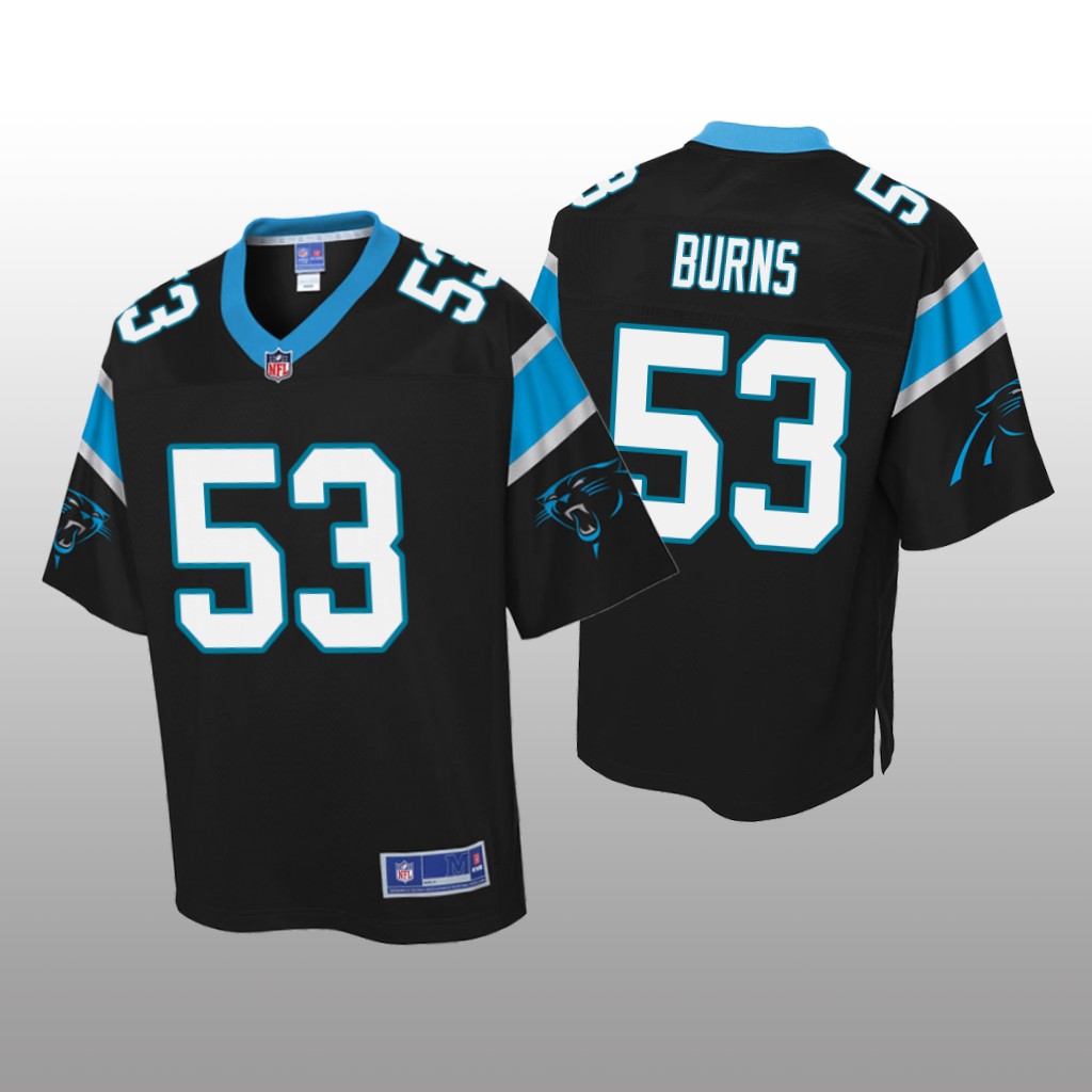 Men's Brian Burns #53 Carolina Panthers Black Pro Line Jersey