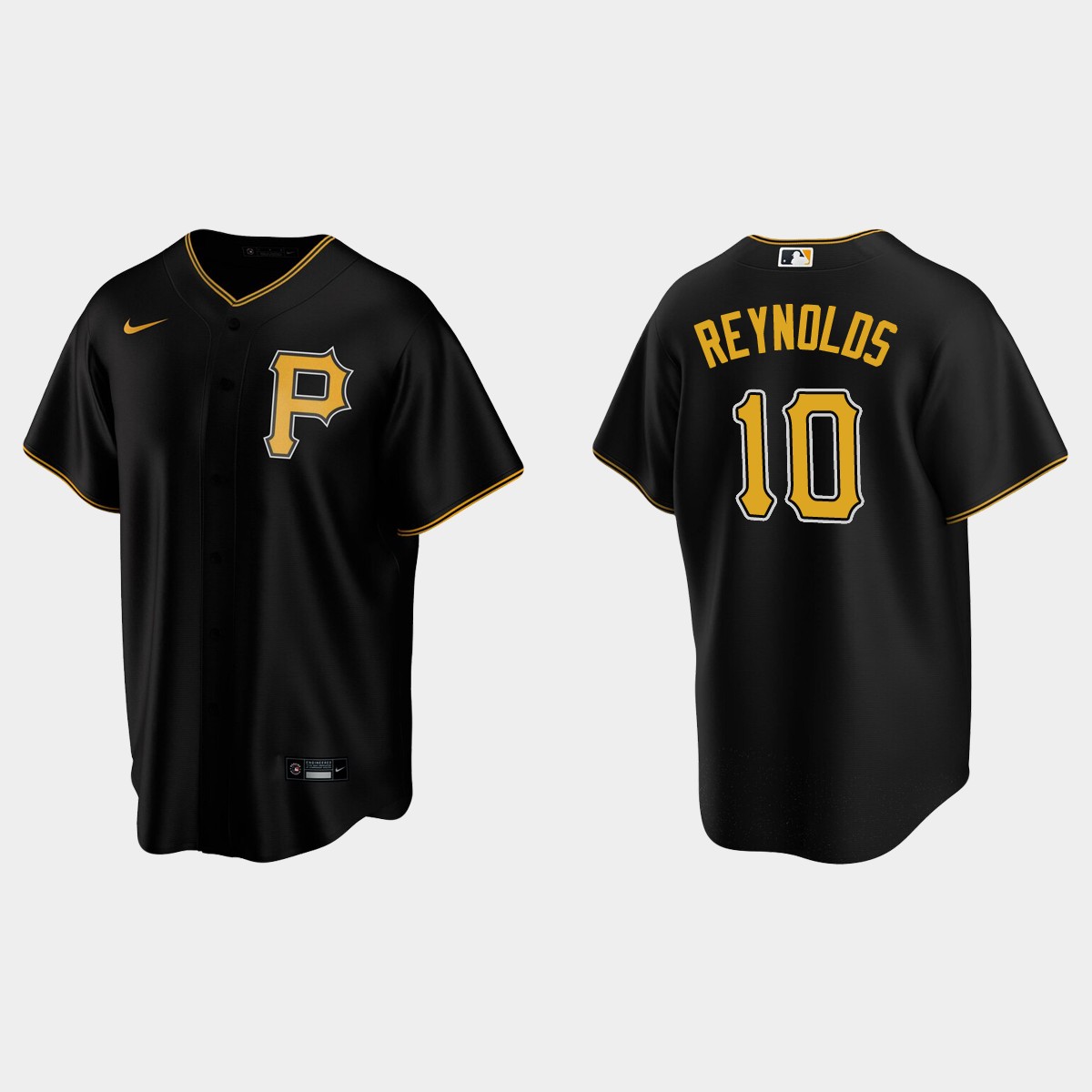 Men's Bryan Reynolds #10 Pittsburgh Pirates Alternate Jersey - Black