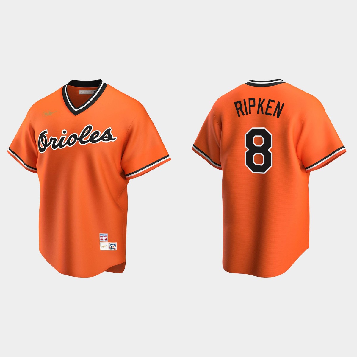 Men's Cal Ripken Jr. Baltimore Orioles Cooperstown Collection Alternate Jersey - Orange