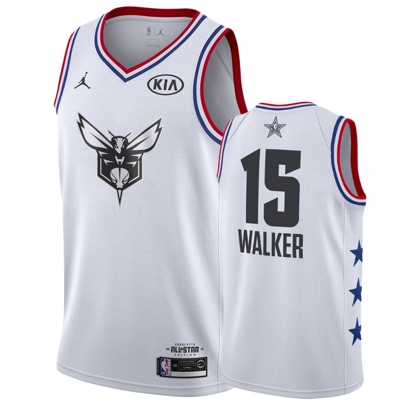 Men's Charlotte Hornets #15 Kemba Walker 2019 All-Star Jersey - White