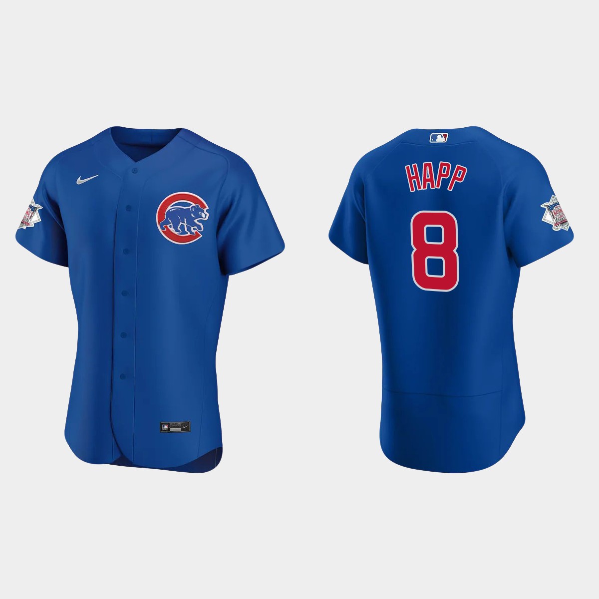 Men's Chicago Cubs Ian Happ 2020 Alternate Jersey - Royal
