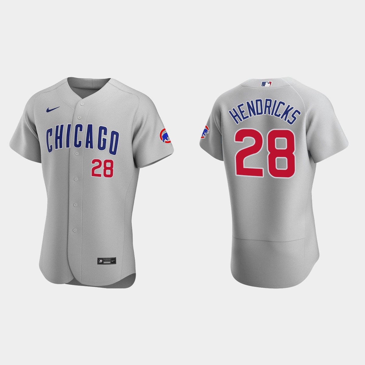 Men's Chicago Cubs Kyle Hendricks 2020 Road Jersey - Gray