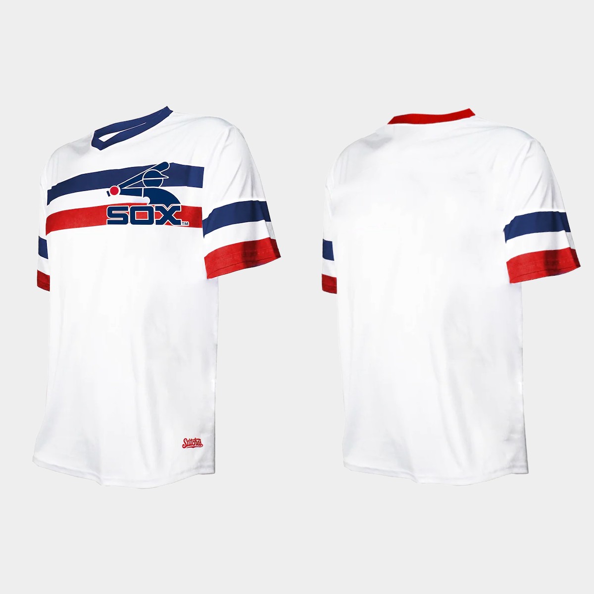 Men's Chicago White Sox Cooperstown Collection V-Neck Jersey - White