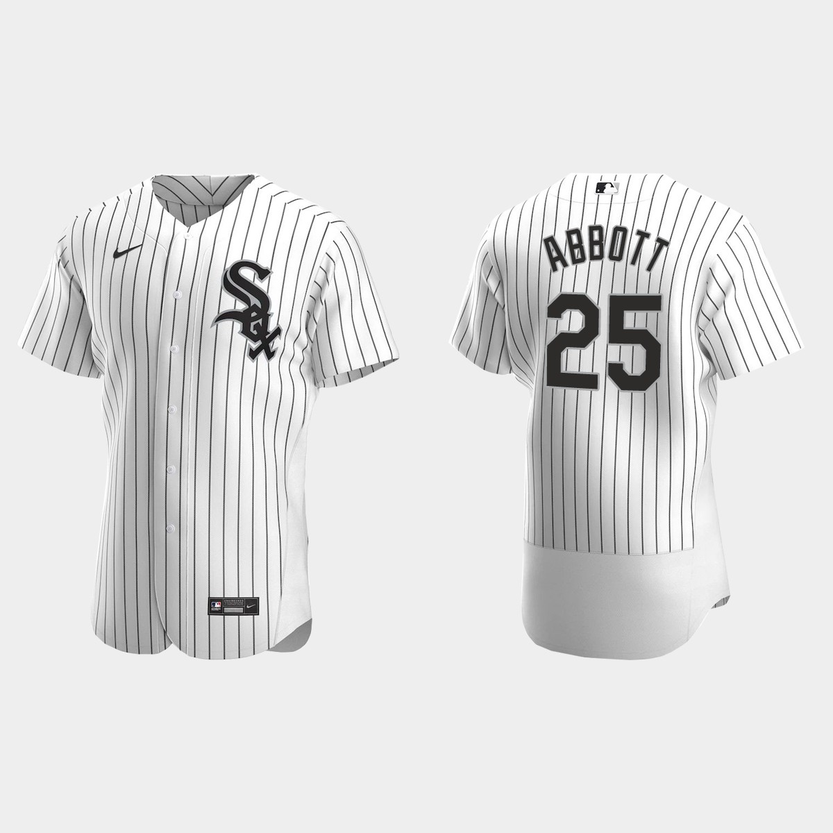 Men's Chicago White Sox Jim Abbott White Retired Player Jersey
