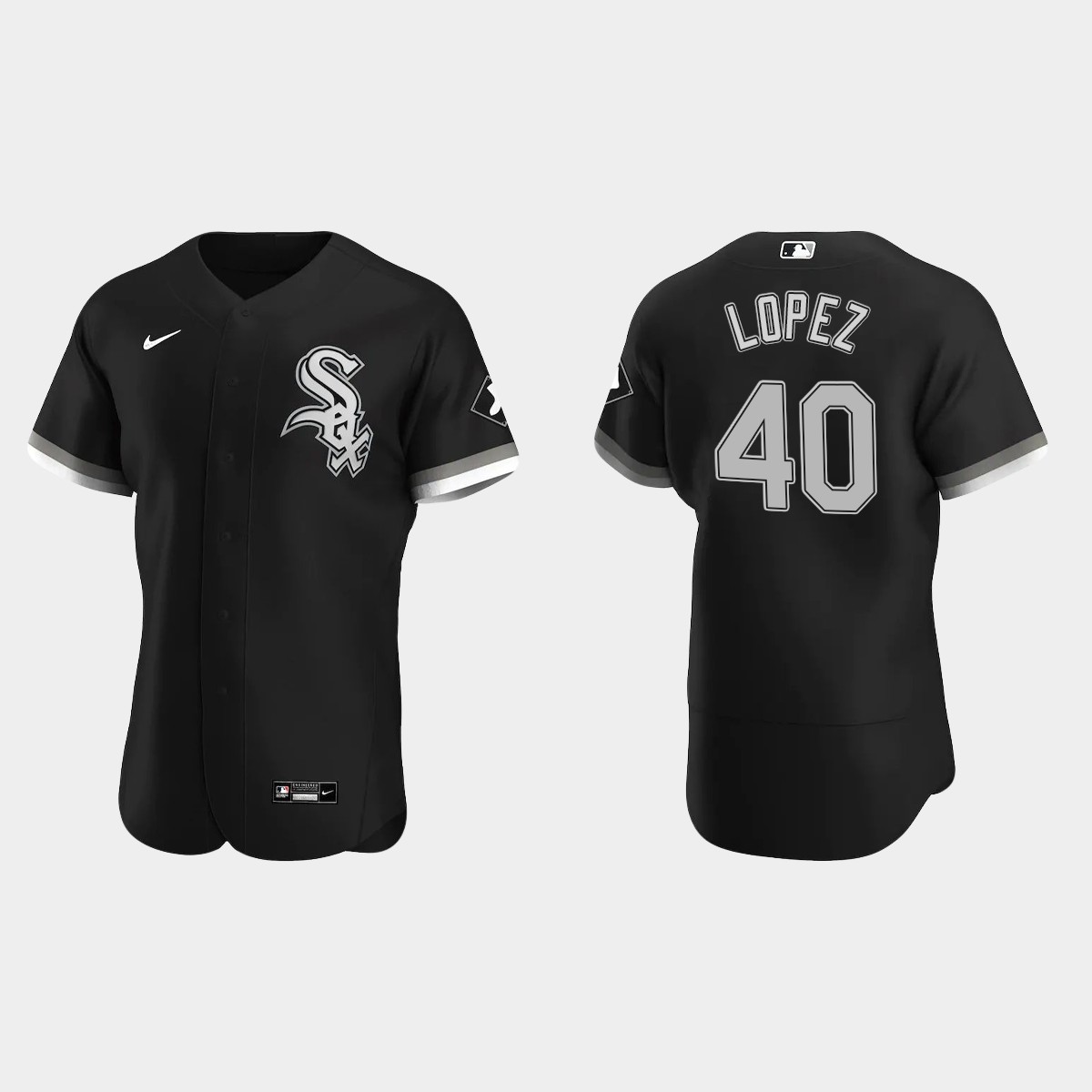 Men's Chicago White Sox Reynaldo Lopez 2020 Alternate Jersey - Black