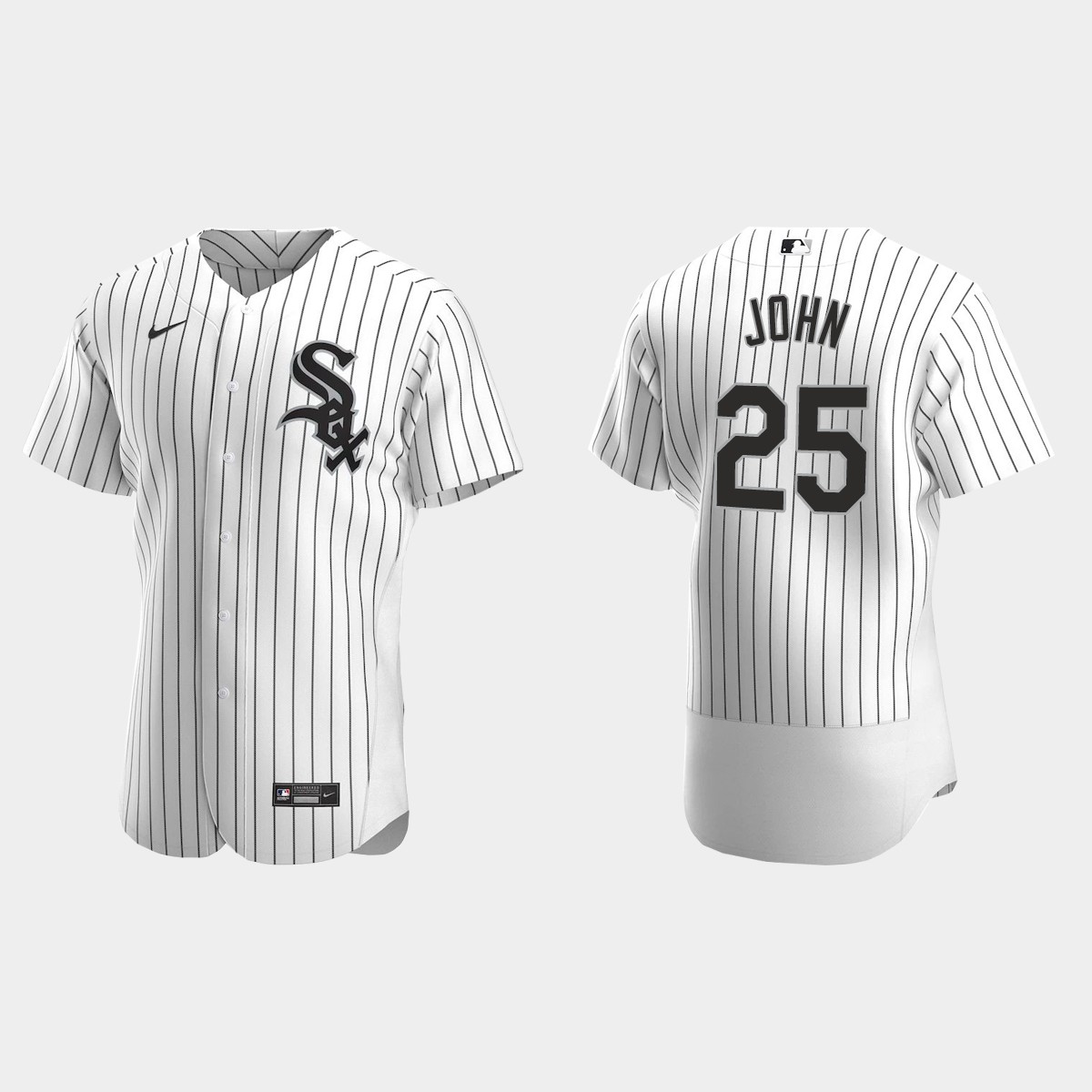 Men's Chicago White Sox Tommy John White Retired Player Jersey