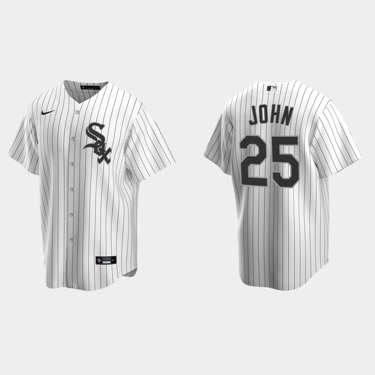Men's Chicago White Sox Tommy John White Retired Player Jersey