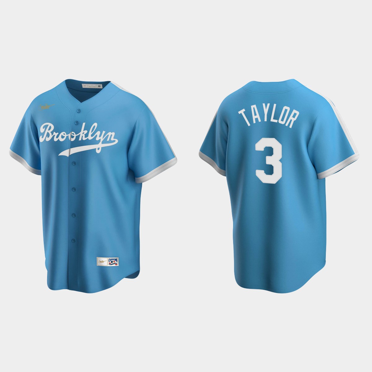 Men's Chris Taylor Los Angeles Dodgers Cooperstown Collection Alternate Jersey - Light Blue