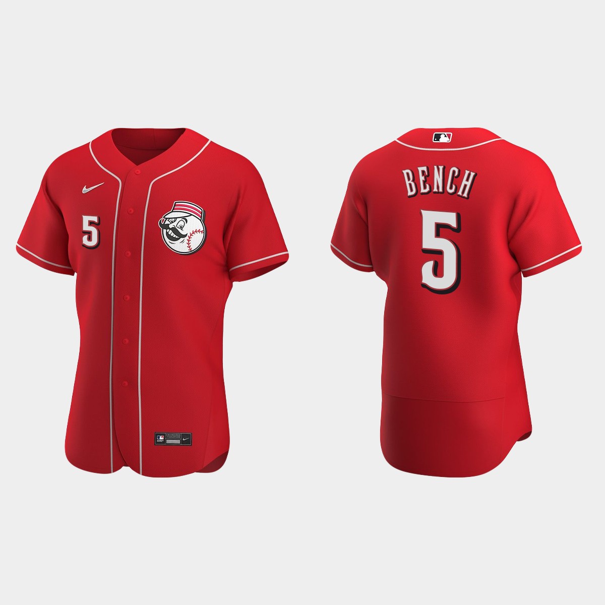 Men's Cincinnati Reds Johnny Bench 2020 Alternate Jersey - Scarlet
