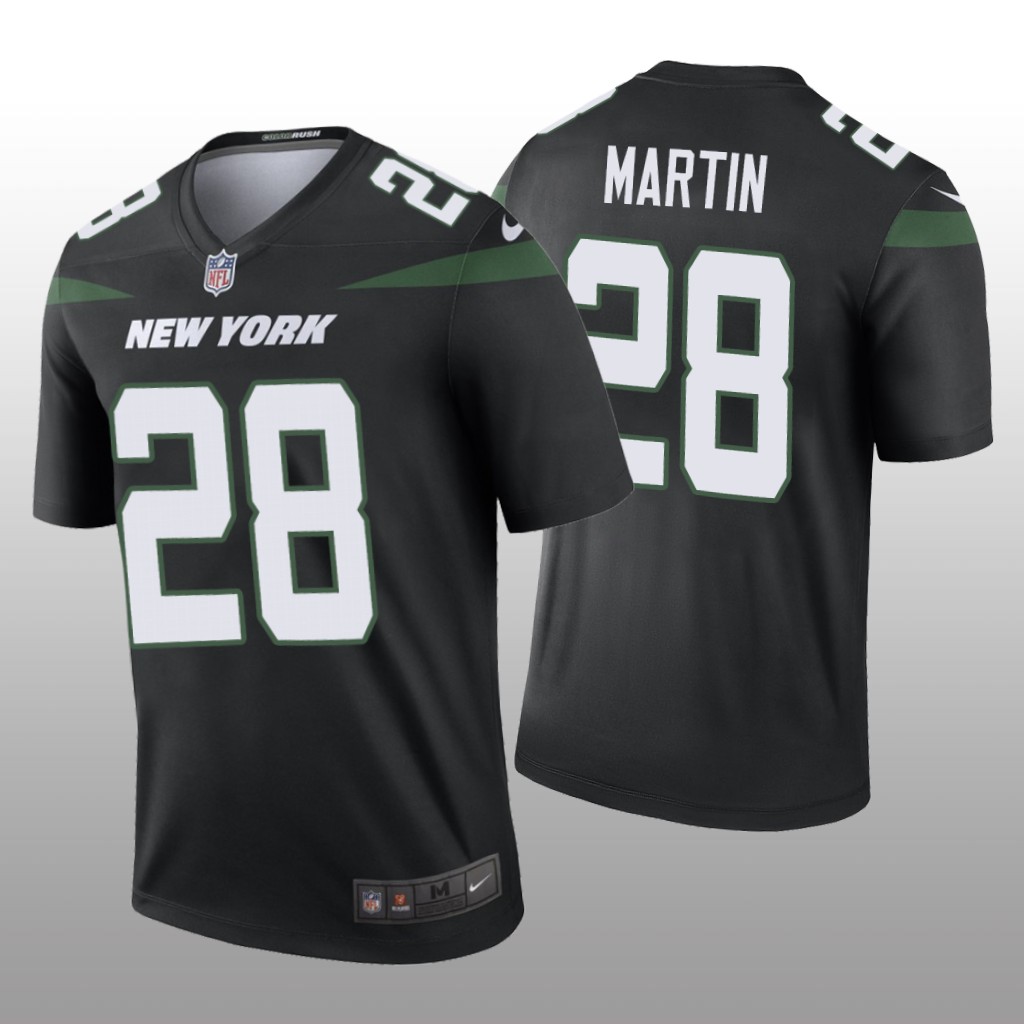 Men's Color Rush Legend Curtis Martin #28 New York Jets Black Jersey