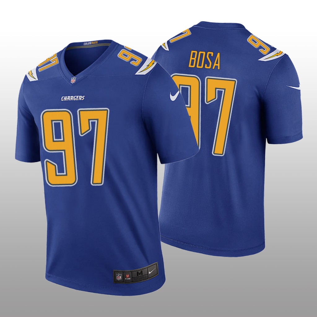 Men's Color Rush Legend Joey Bosa #97 Los Angeles Chargers Royal Jersey