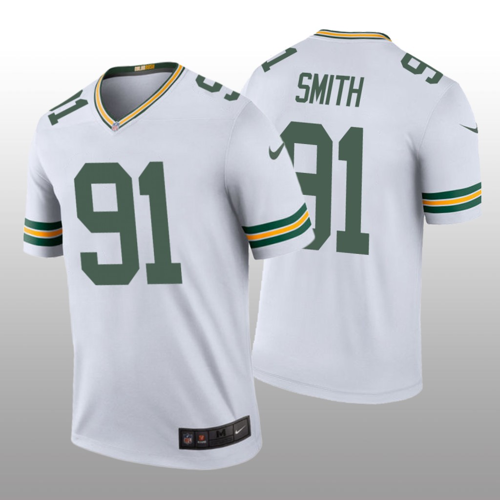 Men's Color Rush Legend Preston Smith #91 Green Bay Packers White Jersey