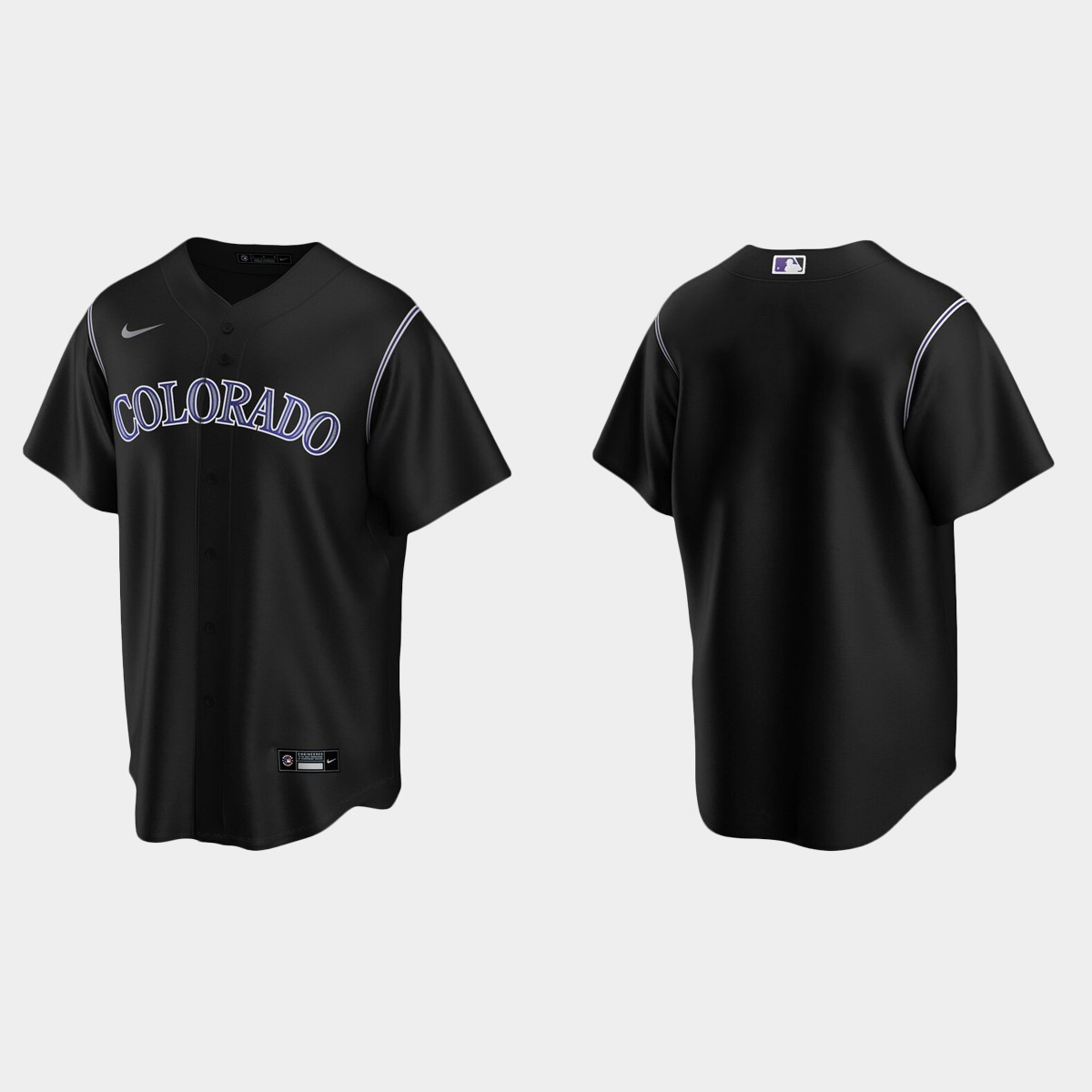 Men's Colorado Rockies Alternate Jersey - Black