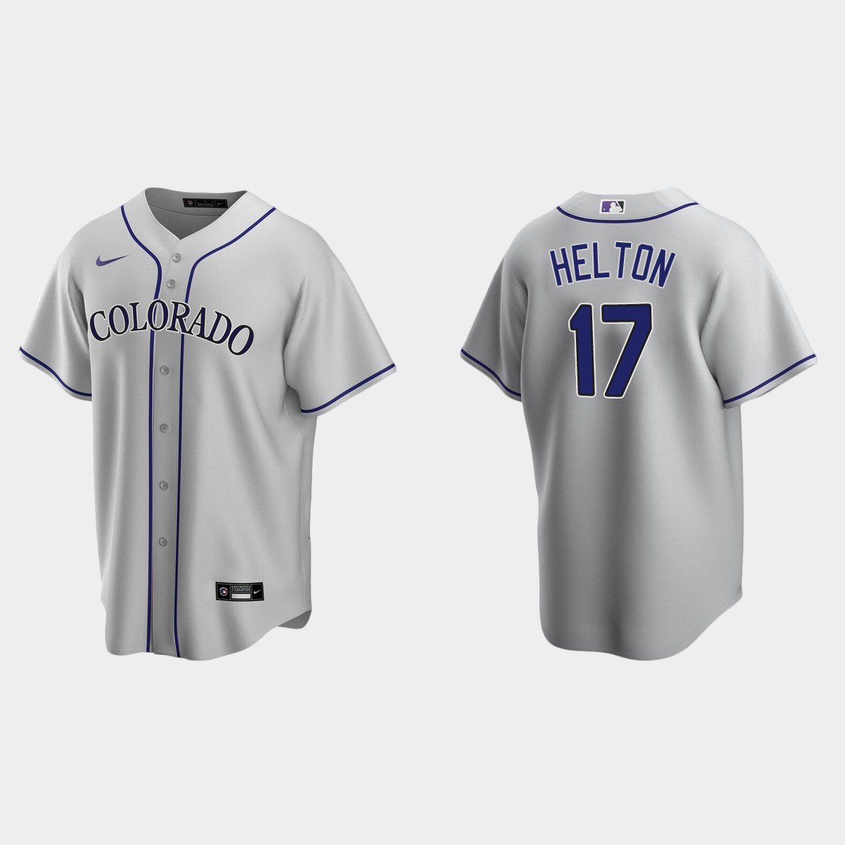 Men's Colorado Rockies Todd Helton Road Jersey - Gray