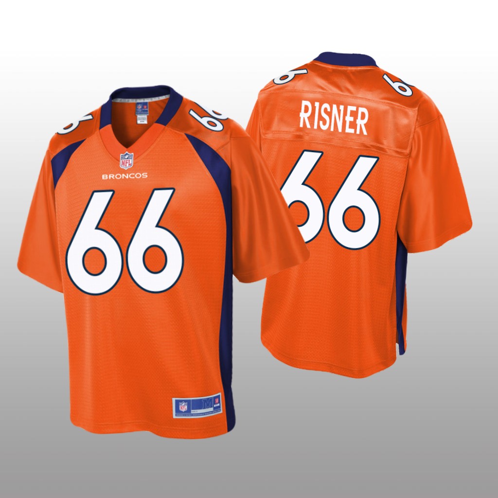 Men's Dalton Risner #66 Denver Broncos Orange Pro Line Jersey