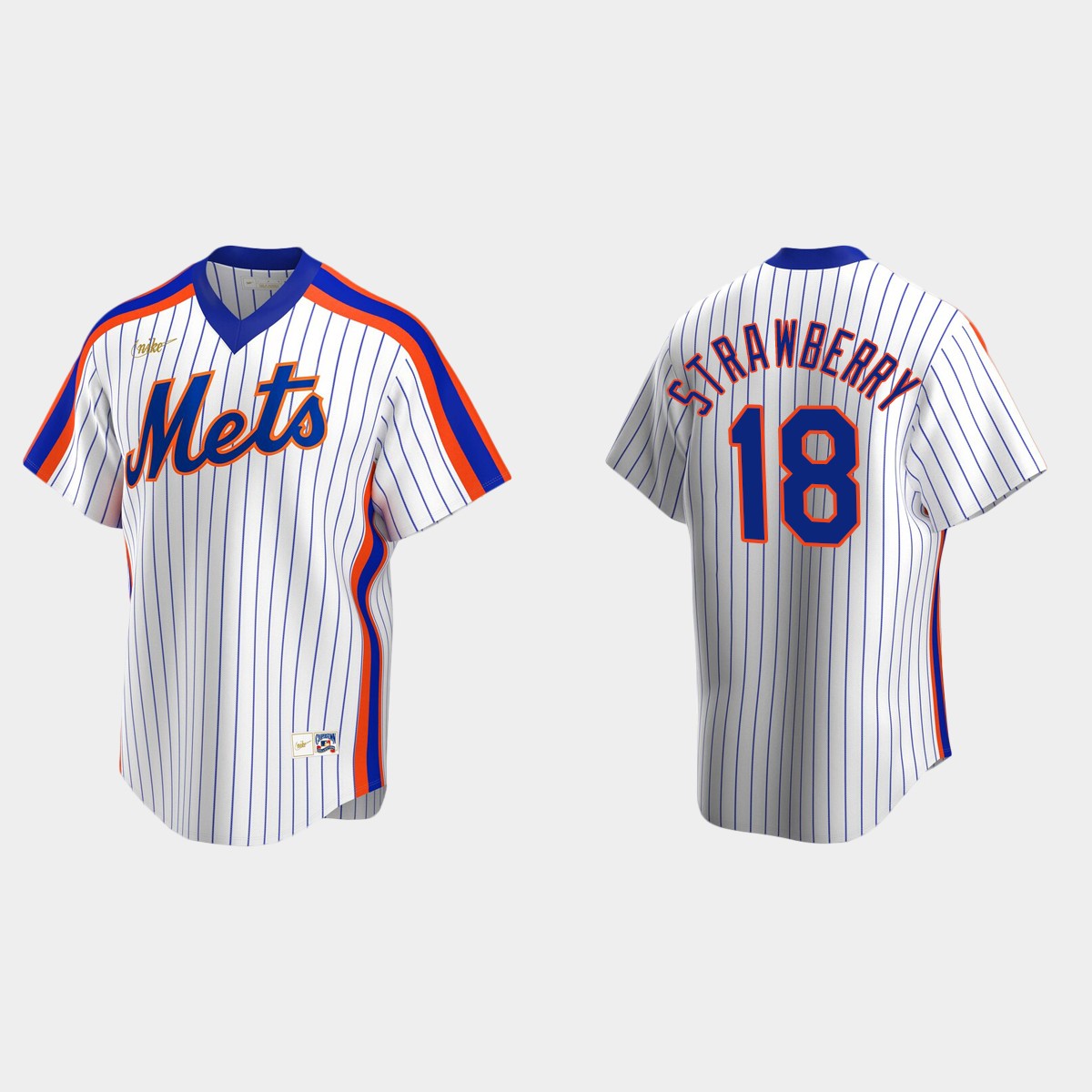 Men's Darryl Strawberry New York Mets Home Cooperstown Collection Jersey - White