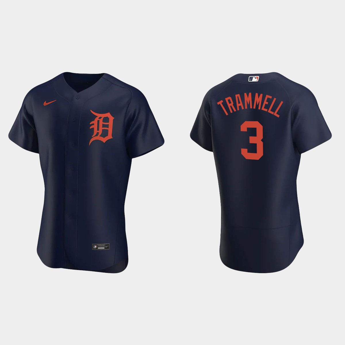 Men's Detroit Tigers Alan Trammell 2020 Alternate Jersey - Navy