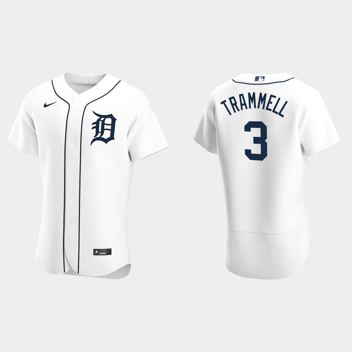 Men's Detroit Tigers Alan Trammell 2020 Home Jersey - White