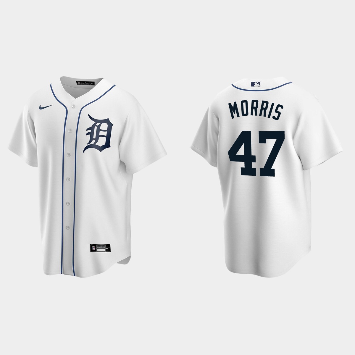 Men's Detroit Tigers Jack Morris Home Jersey - White