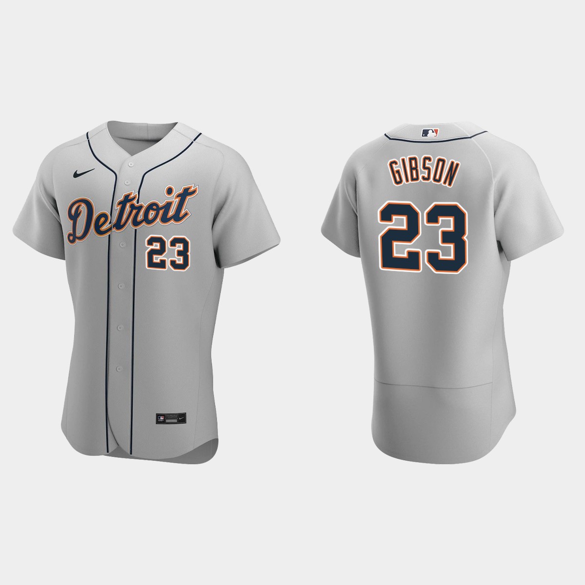 Men's Detroit Tigers Kirk Gibson 2020 Road Jersey - Gray