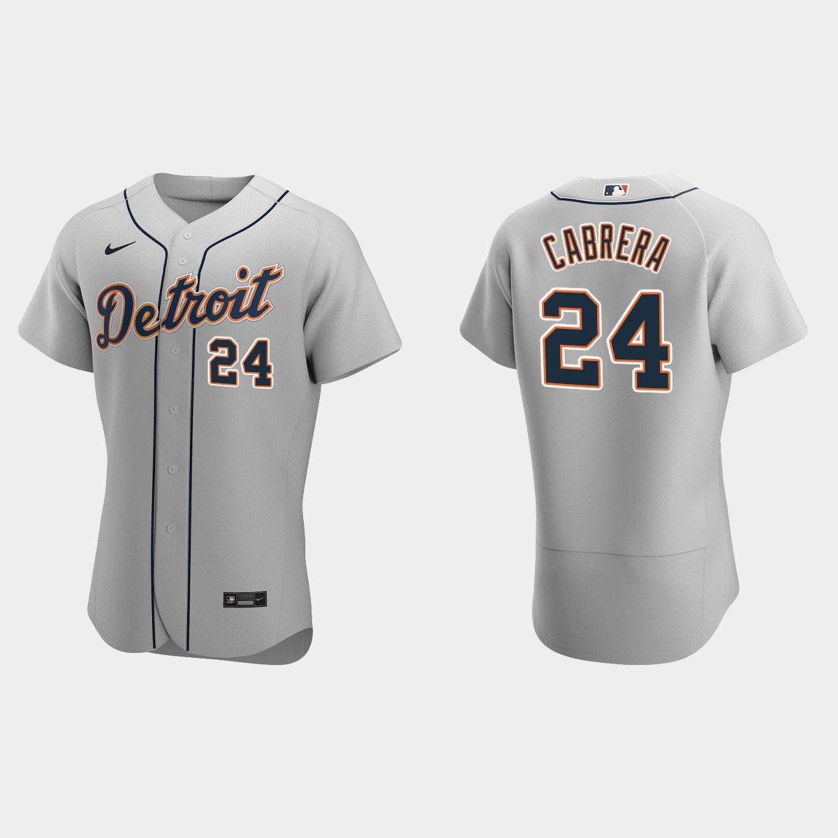 Men's Detroit Tigers Miguel Cabrera 2020 Road Jersey - Gray