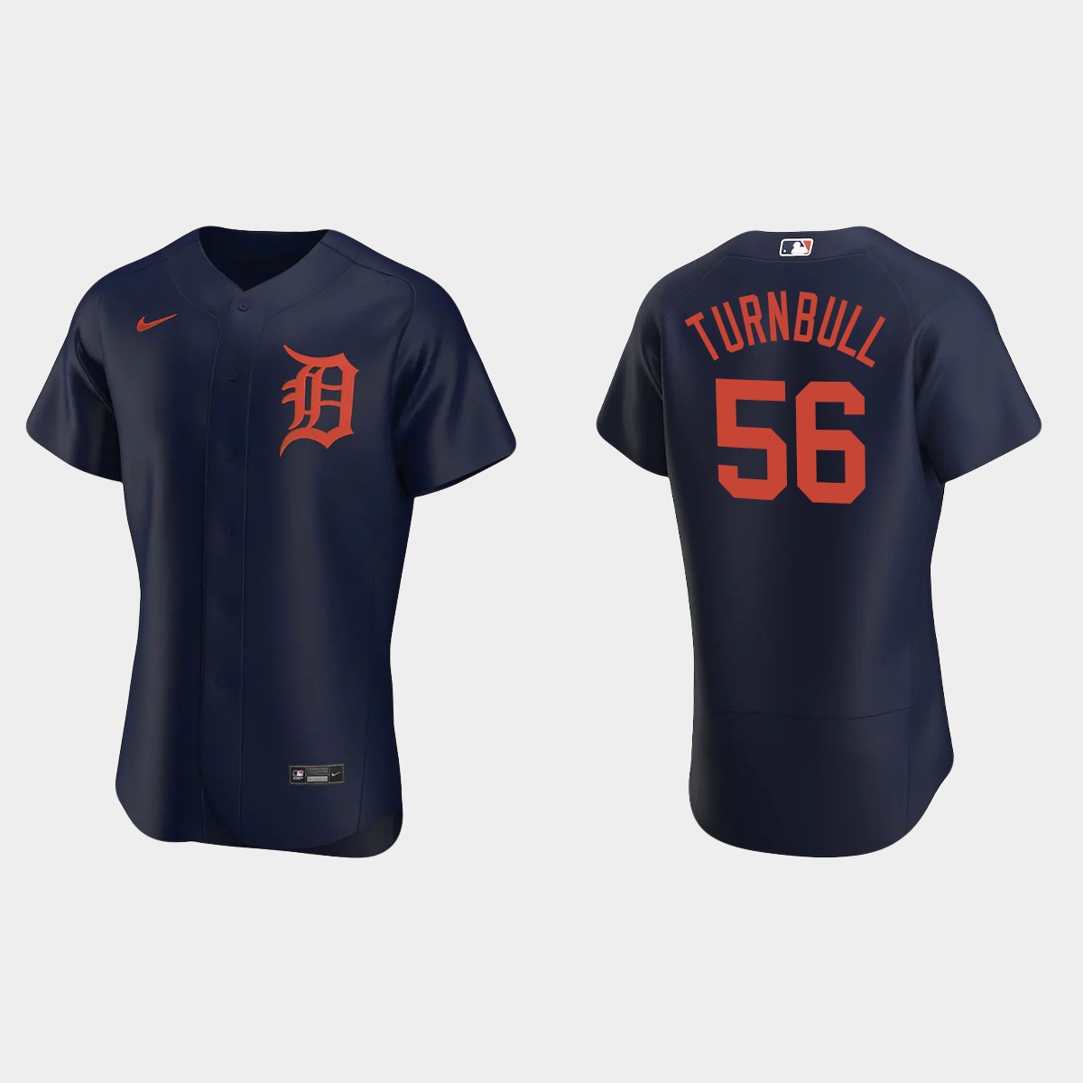 Men's Detroit Tigers Spencer Turnbull 2020 Alternate Jersey - Navy