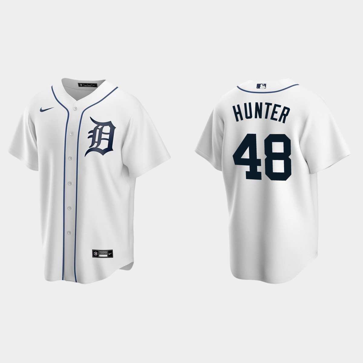Men's Detroit Tigers Torii Hunter White Retired Player Jersey