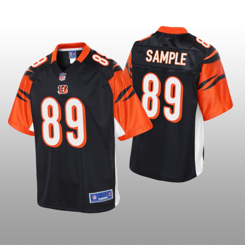 Men's Drew Sample #89 Cincinnati Bengals Black Pro Line Jersey