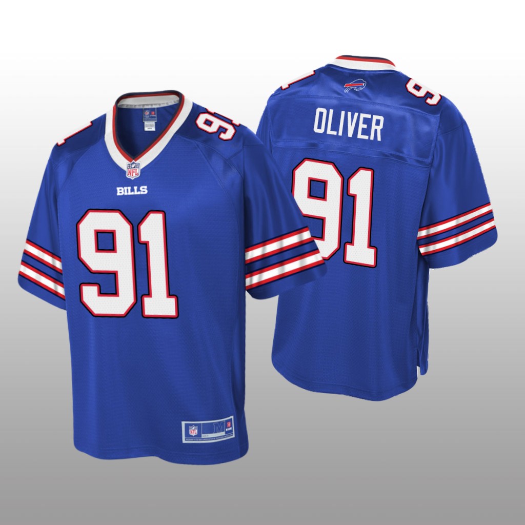 Men's Ed Oliver #91 Buffalo Bills Royal Pro Line Jersey