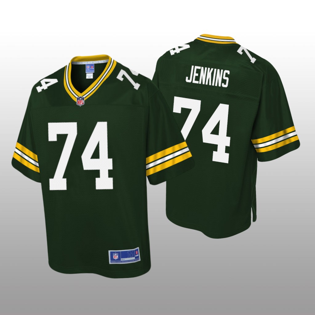Men's Elgton Jenkins #74 Green Bay Packers Green Pro Line Jersey