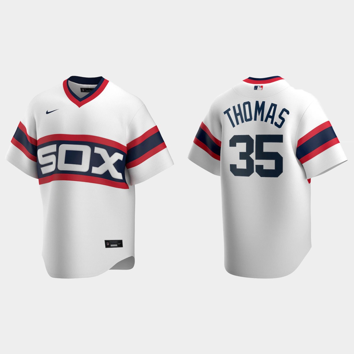 Men's Frank Thomas Chicago White Sox Cooperstown Collection Home Jersey - White